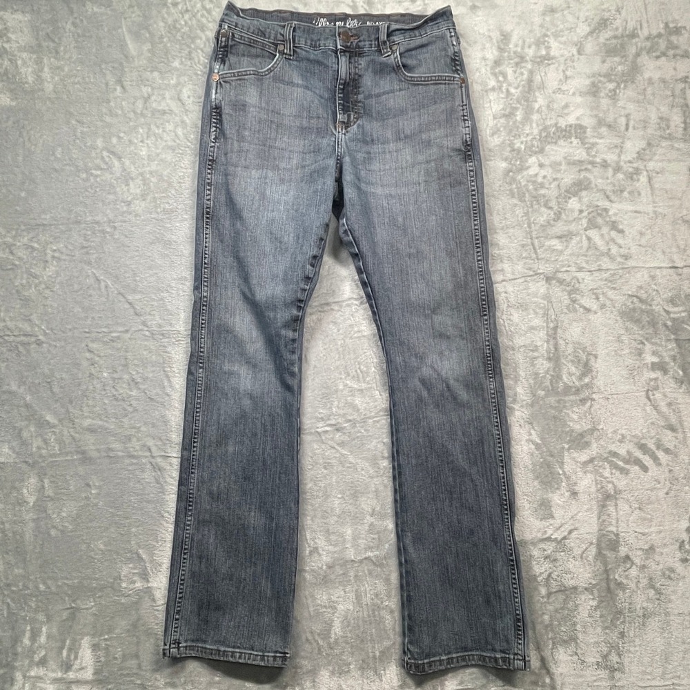 Wrangler Retro Jeans Mens 30x34 Blue Relaxed Bootcut Medium Wash